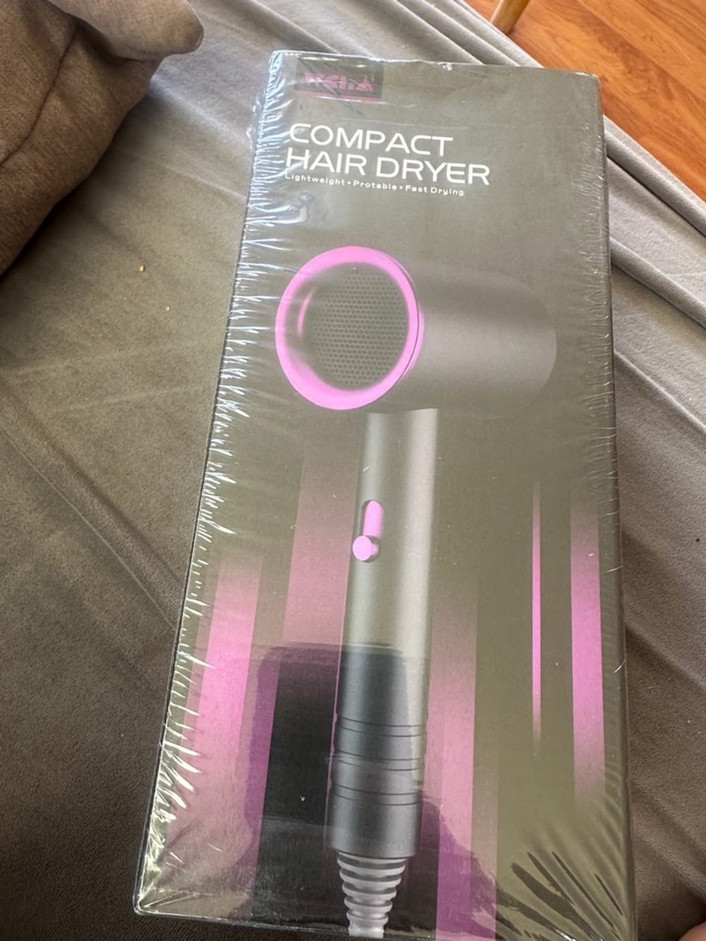 Compact Pink Accent Hair Dryer - Lightweight Women’s Accessory